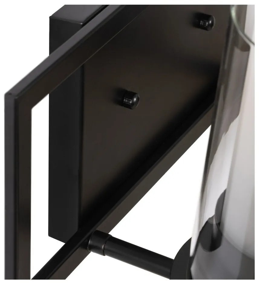 Aplică de perete neagră-albă – Ixia