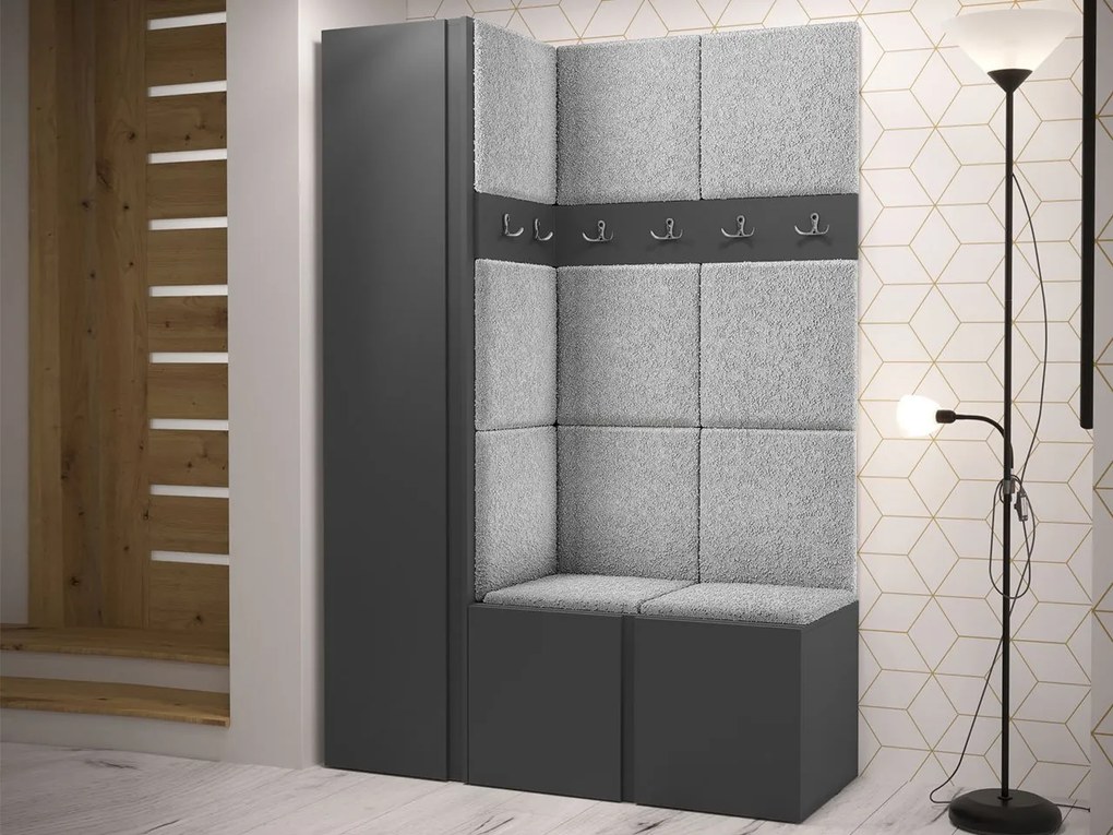 Mobilier hol Tovenaz IX (grafit + gri). 1123065