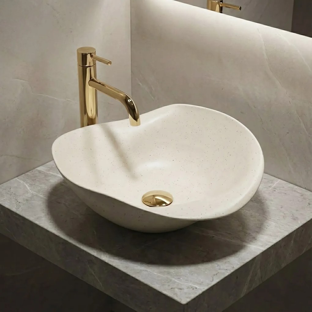 Lavoar ceramic pentru blat REA HM-34B Handmade ART
