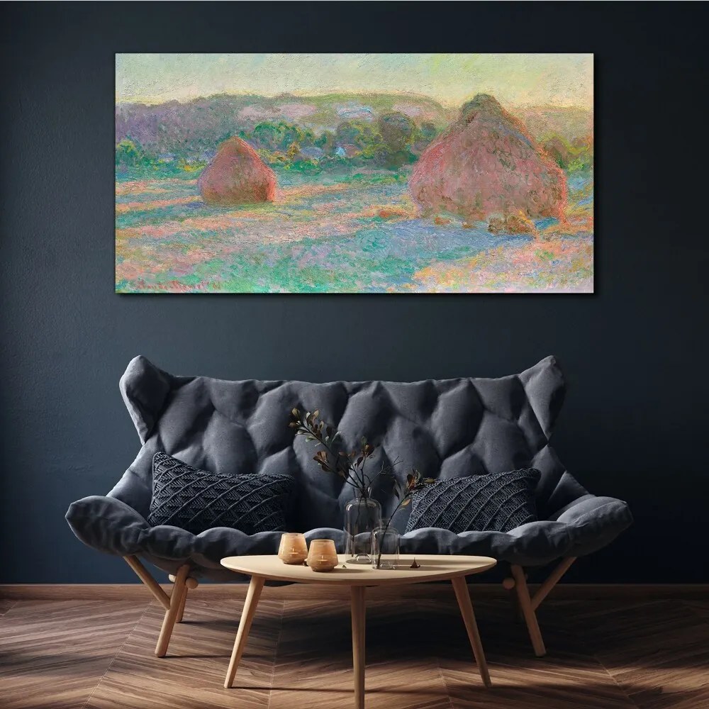 Tablou canvas Căpioare de fân Monet