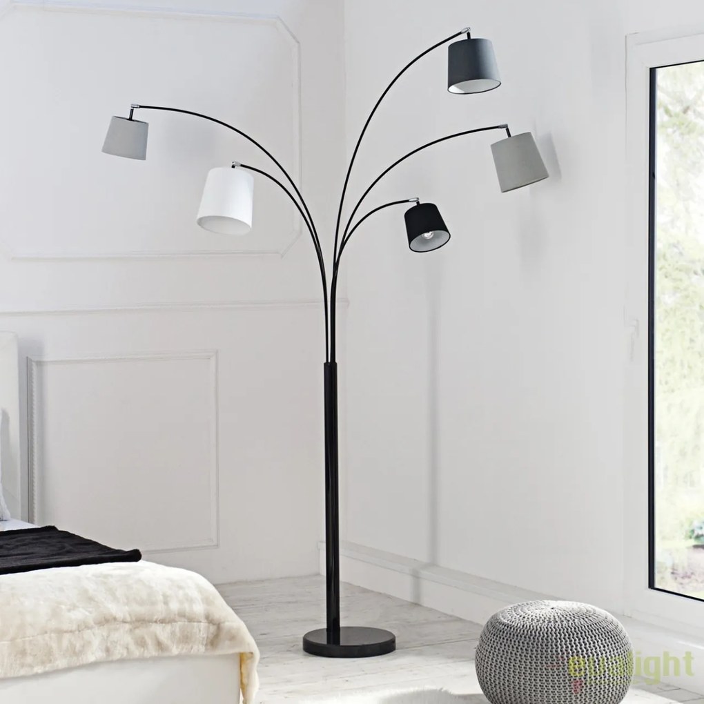 Lampadar, lampa de podea cu 5 surse de lumina Levels