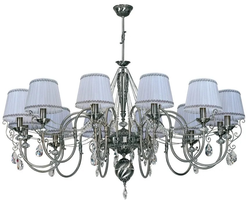 Candelabru 12 brate design clasic realizata manual, Cristal Swarovski Luca