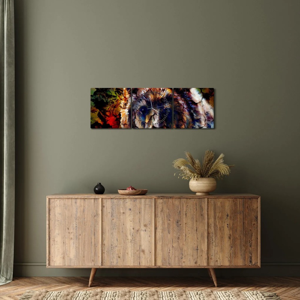Tablou - Urs,pictură (cu ceas) (90x30 cm)