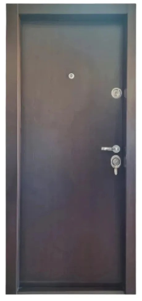 Usa metalica de apartament cu izolatie si vizor Novo Doors First Class NDFC03, Deschidere Stanga Dreapta, Dimensiune 200X88 cm, Tabla 12 mm, Kit