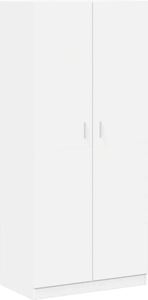 vidaXL Șifonier, alb, 90x52x200 cm, lemn prelucrat