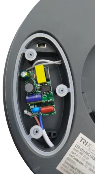 Plafonieră LED cu senzor de mișcare LED/20W/230V 3000/4000/6500K IP54 antracit