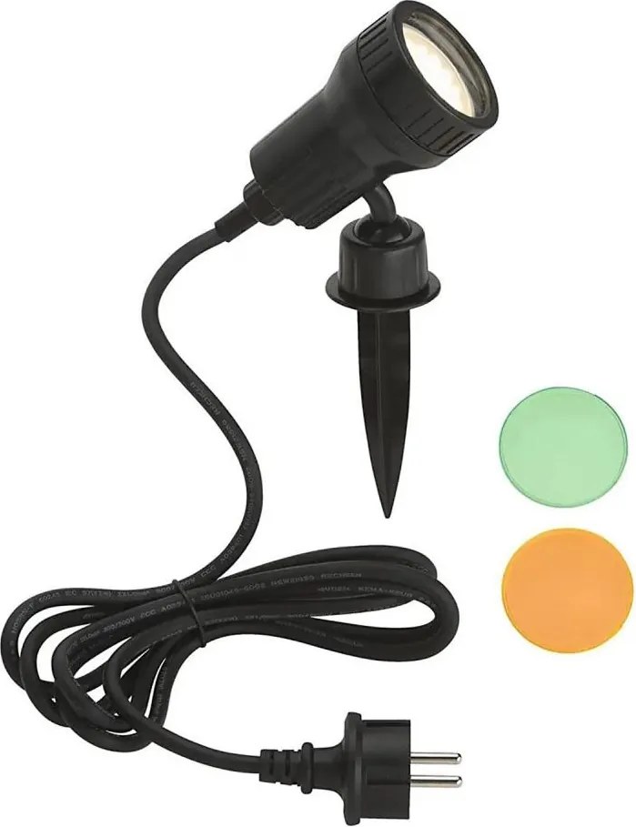 Briloner - Lampă LED de exterior TERRA 1xGU10/3W/230V IP44 neagră