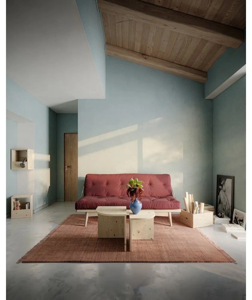 Canapea extensibilă roz 190 cm Folk - Karup Design