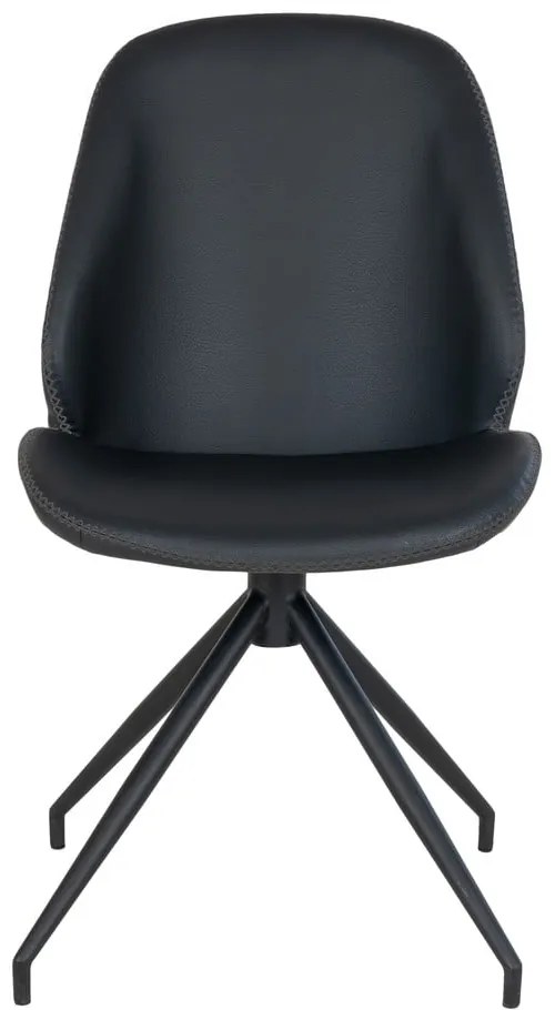 Scaune de dining negre 2 buc. Monte – House Nordic