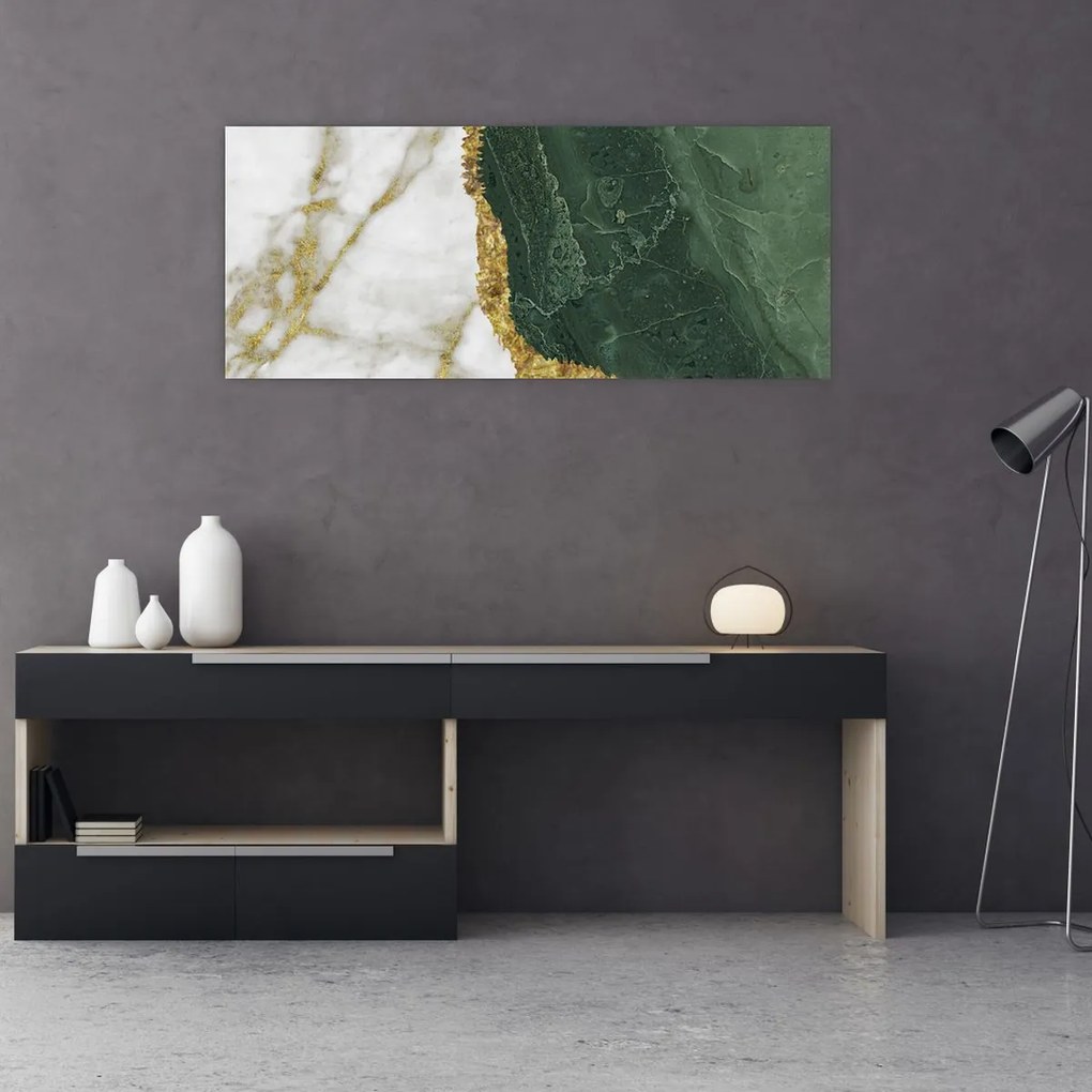 Tablou - Marmură verde N⁰3 (120x50 cm)
