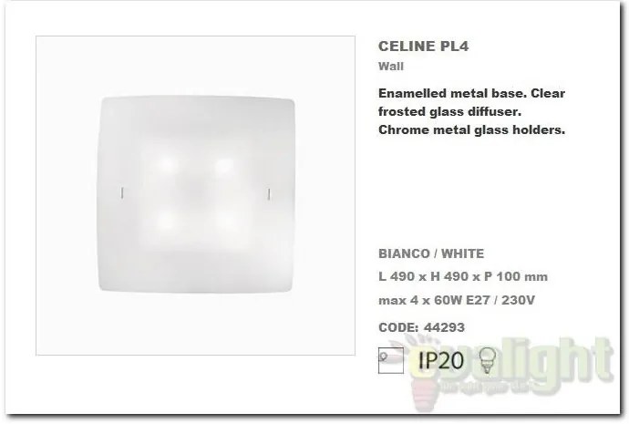 Aplica de perete,Plafonier dim. 49x49cm CELINE PL4 044293