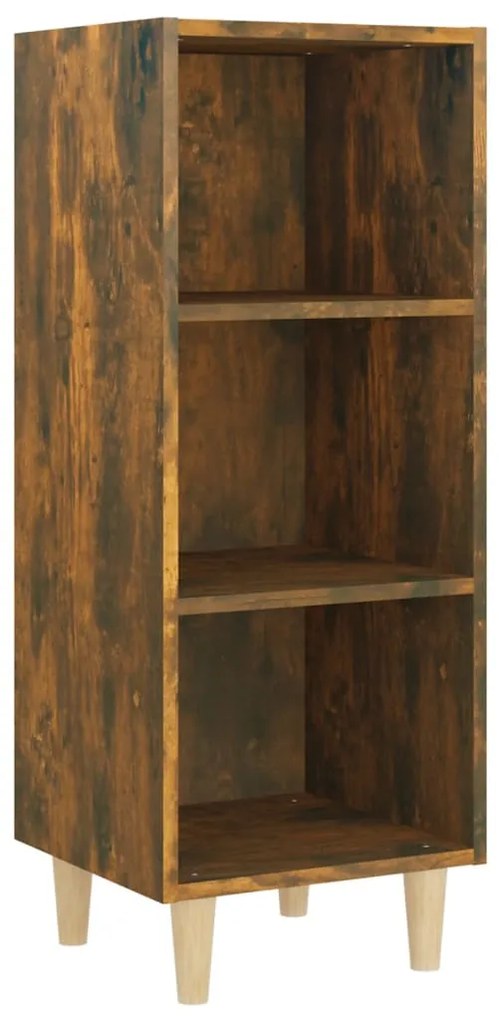 817420 vidaXL Servantă, stejar fumuriu, 34,5x32,5x90 cm, lemn compozit