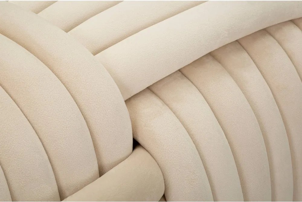 Bancă crem cu tapițerie din catifea Softy – Mauro Ferretti