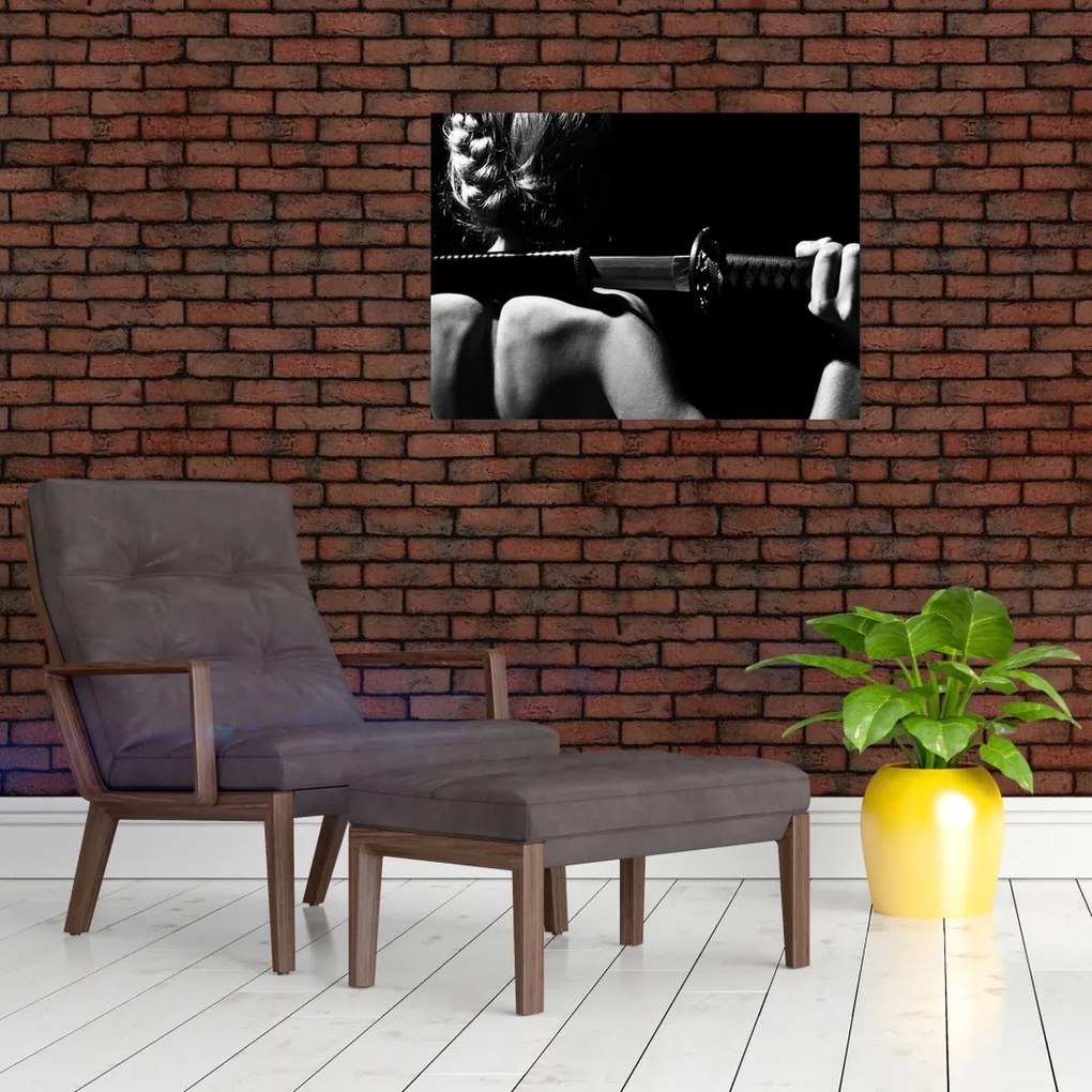 Tablou - Femeie cu o sabie (70x50 cm)