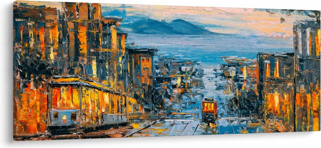 Tablou - Telecabină, San Francisco (120x50 cm)