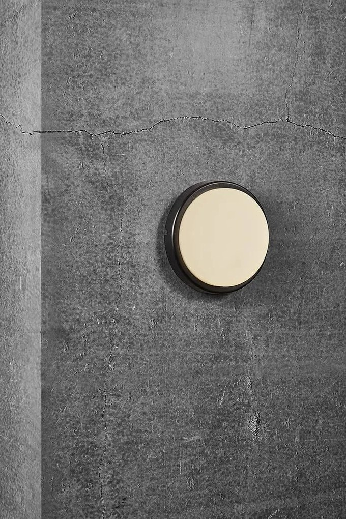 Aplica LED de perete pentru iluminat exterior design modern IP54 Cuba Energy Round negru 2019161003 NL