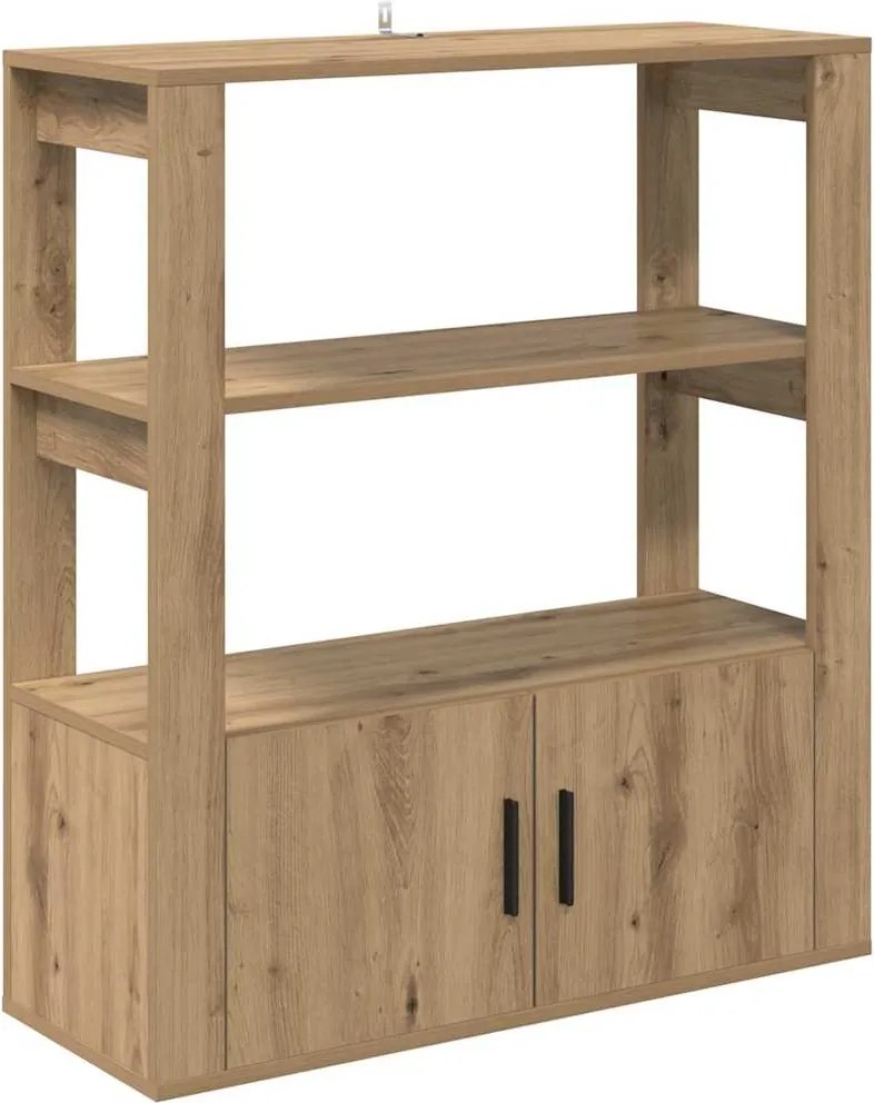 vidaXL Bufet stejar artizanal 30 x 80 x 90 cm Lemn compozit