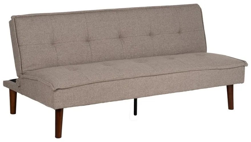 Canapea grej extensibilă cu tapițerie din chenille 181 cm – Ixia