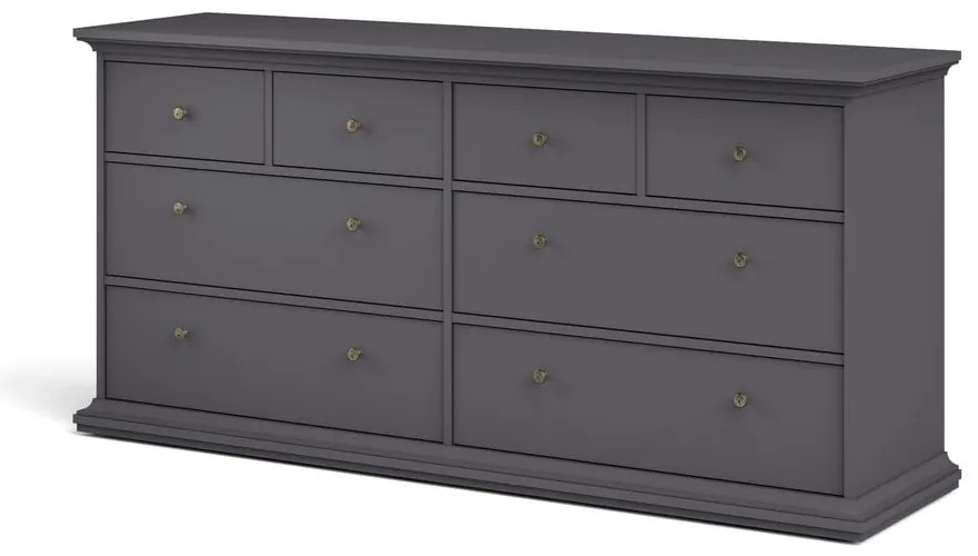 Comodă gri joasă 183x87 cm Paris – Tvilum