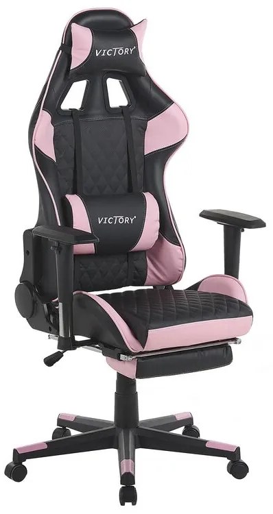 Fotoliu gaming Vrai (Negru + roz) . 1076419