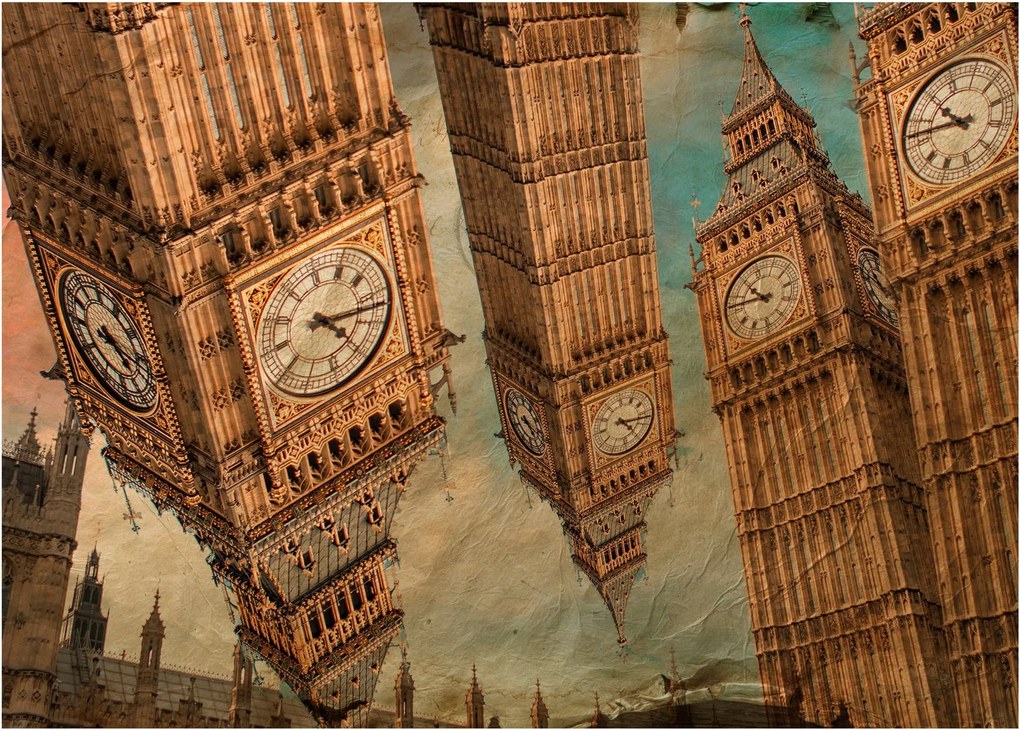 Tablou pe sticlă - Big Ben, Londra (70x50 cm)