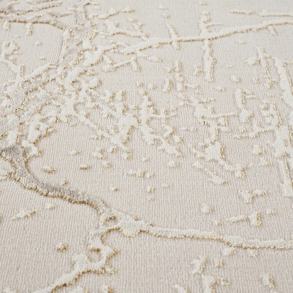 Covor Modern Living , Dormitor Dreptunghiular Asia F148B Crem Gold (Alege dimensiunea: 80 x 150)