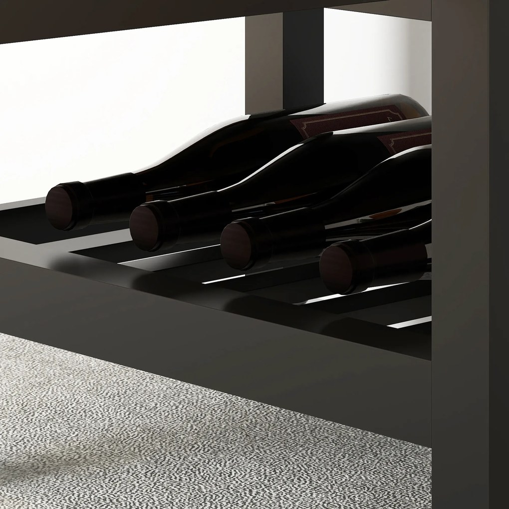 HOMCOM Servantă de bucătărie pe roți, cărucior de servire, blat din lemn de hevea, sertar, 63,5 x 40 x 90 cm, negru | Aosom Romania