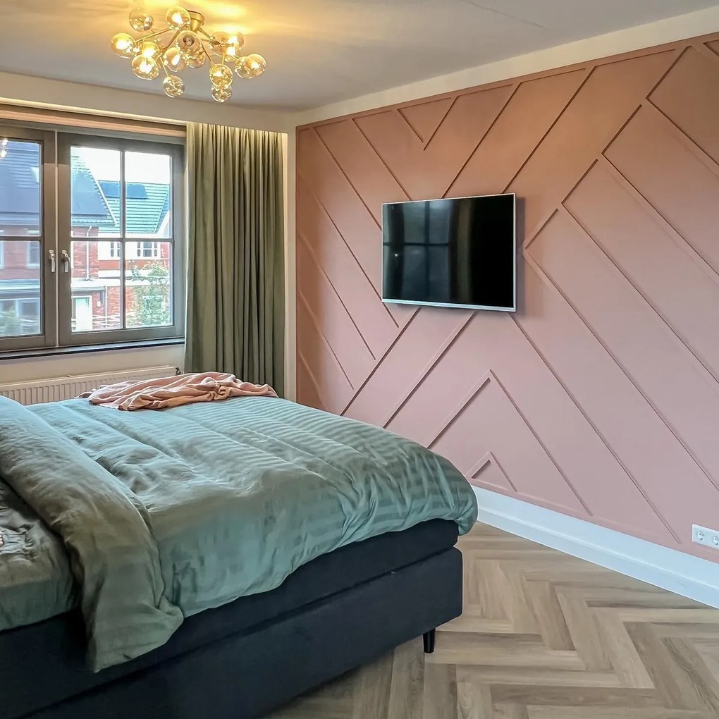 Plafoniera Art Deco bronz cu sticlă chihlimbar 20 lumini - Bianca