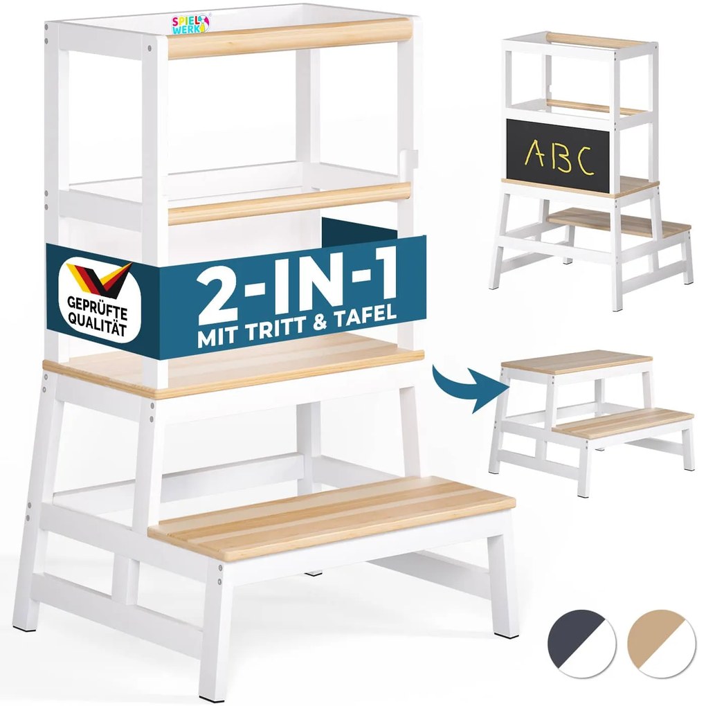 Deuba Turnul de studiu pentru copii Hambar 93x56x49cm - natural