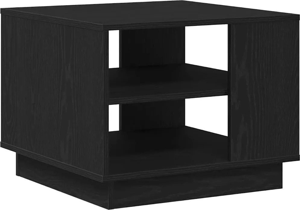 vidaXL Masă de cafea Stejar Negru 55 x 55 x 42 cm Lemn compozit