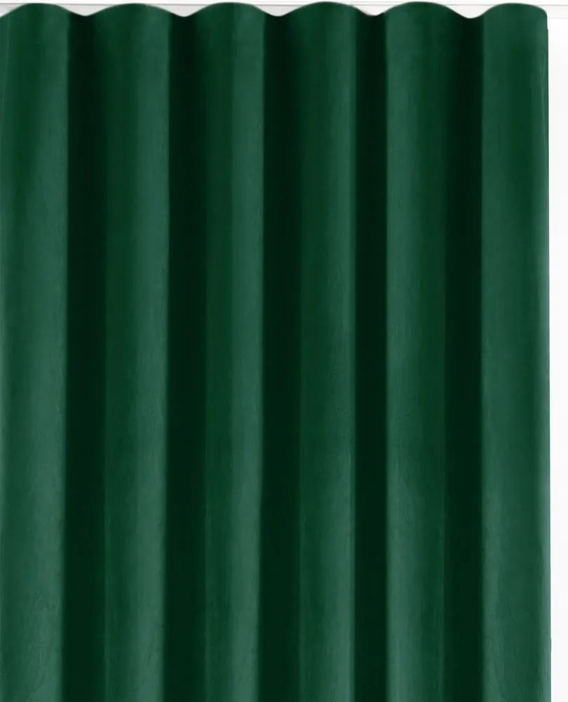 Draperie verde dimout (semi-opacă) din catifea 265x175 cm Velto – Filumi