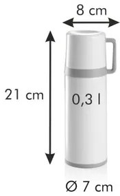 Termos cu cană Tescoma CONSTANT CREAM, 0,3 l, 0,3 l
