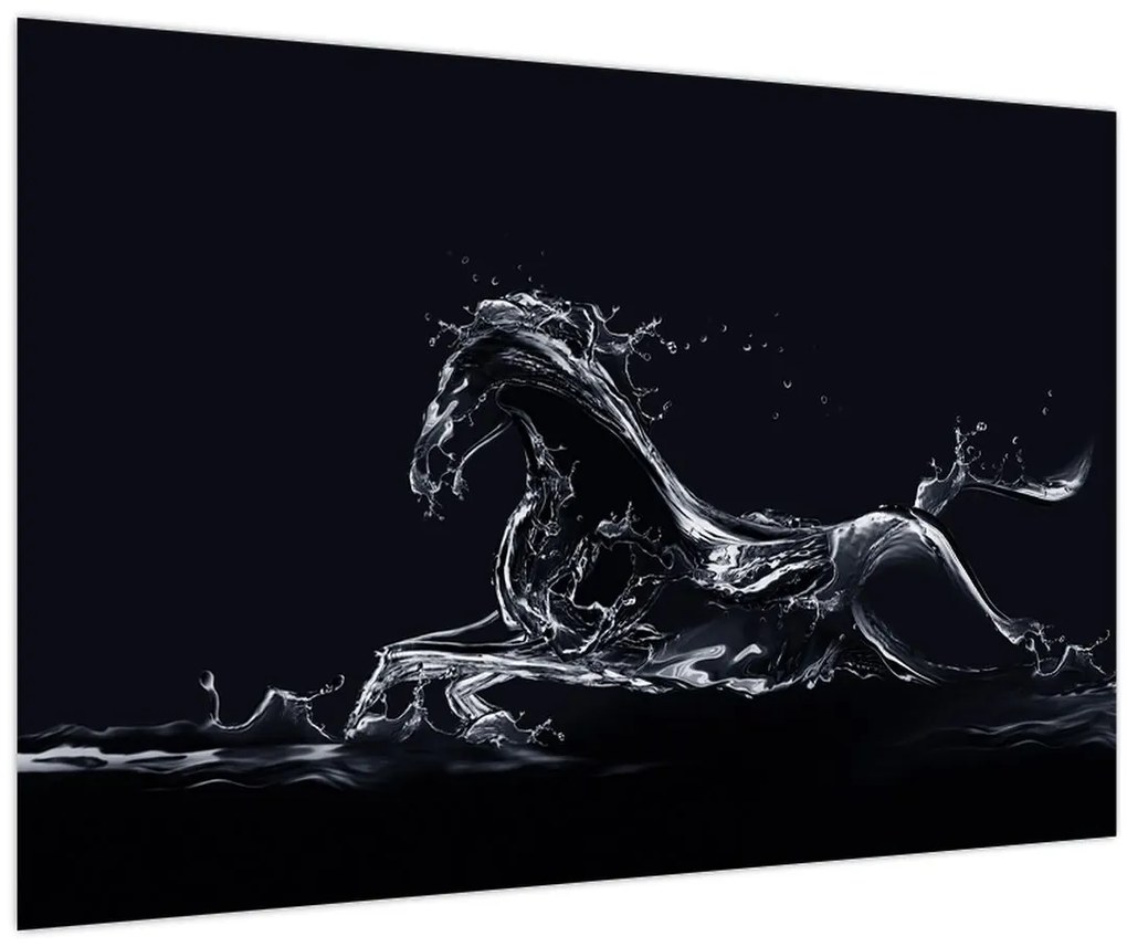 Tablou - Cal și apă (90x60 cm)