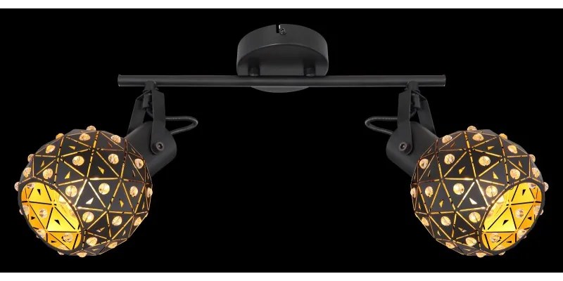 Spot Jodie 54029-2, 2xE14, negru, IP20, Globo Lighting