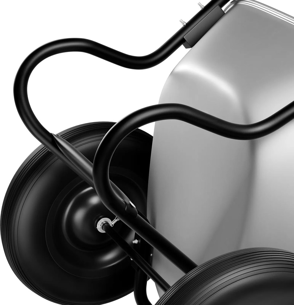 Deuba Roabă de grădină 100 l - stríbrný