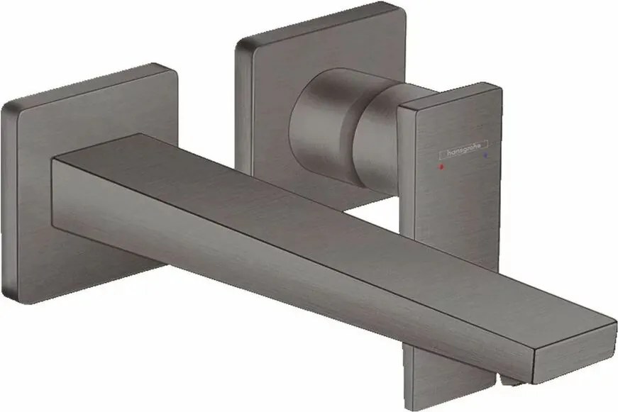 Baterie lavoar incastrata Hansgrohe Metropol 225 negru - crom periat