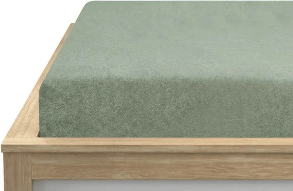 Cearsaf Frote EXCLUSIVE verde masliniu deschis 180 x 200 cm