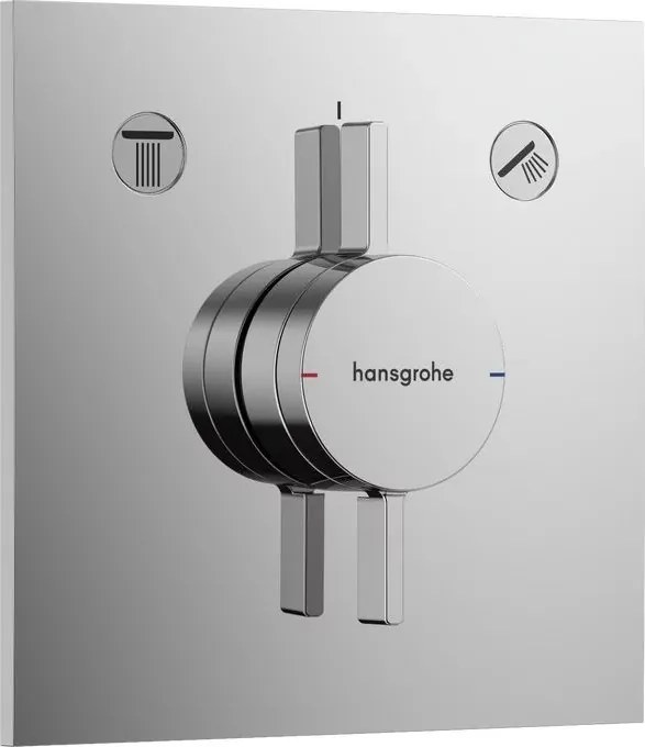 Baterie dus incastrata Hansgrohe DuoTurn E 2 functii