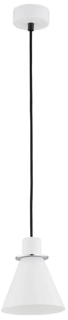 Pendul modern design retro Beverly alb/crom
