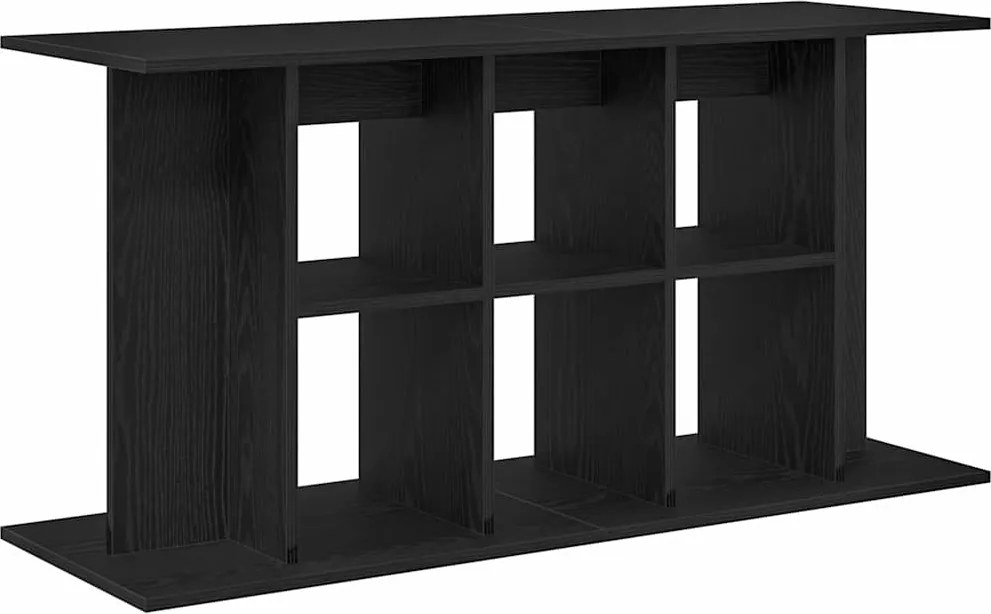 vidaXL Suport pentru acvariu, stejar negru, 120x40x60 cm, lemn stratificat