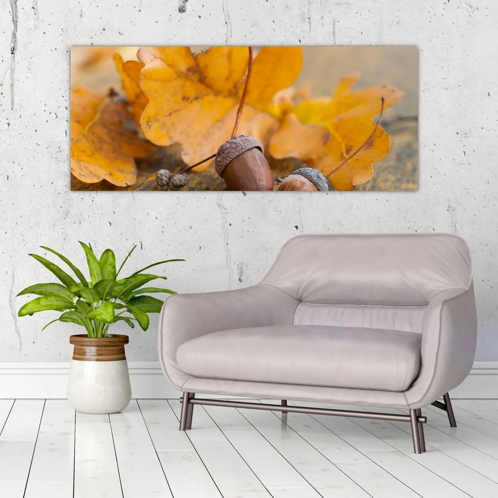 Tablou - Ghinde de toamnă (120x50 cm)