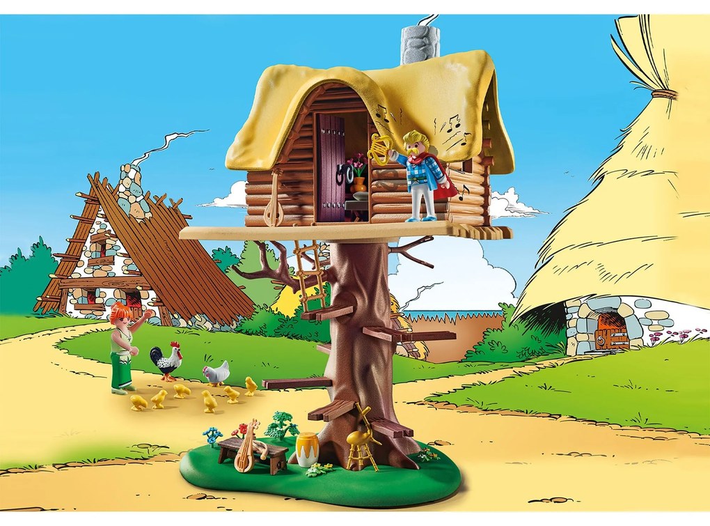 ASTERIX SI OBELIX - CACOFONIX SI CASA IN COPAC - PLAYMOBIL ASTERIX (PM71016)