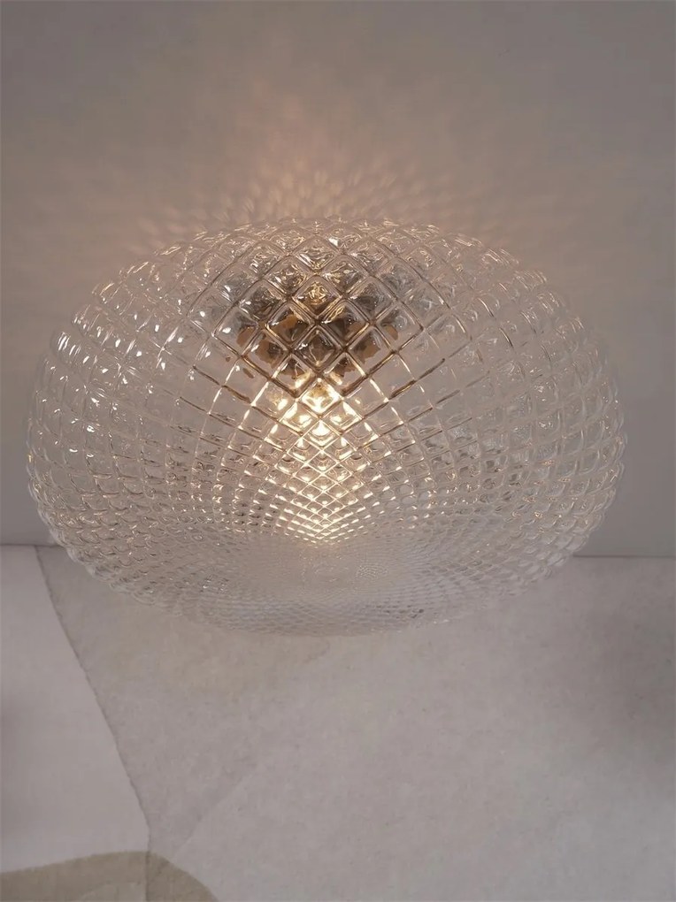 Plafoniera moderna design decorativ Venice auriu/transparent