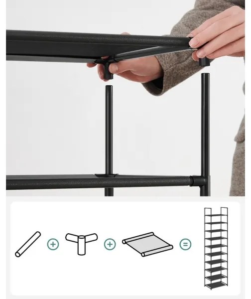 Pantofar ALVORO, negru