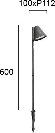 Lampă de exterior GILBERT 1xGU10/20W/230V IP65 antracit