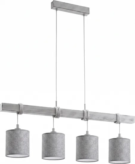 Brilagi - Lustră LED pe cablu NUBILA, 4 x E27, max. 60 W, 230 V, gri