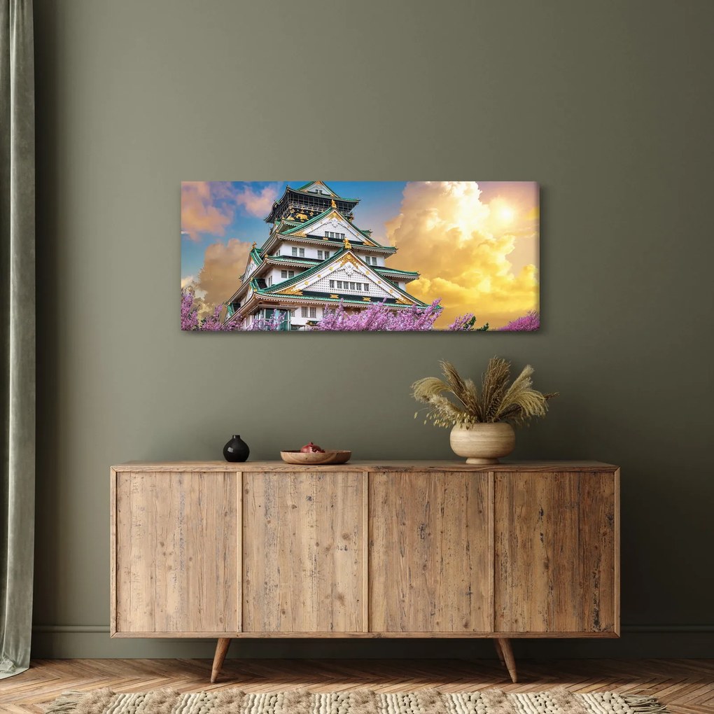 Tablou - Castelul Osaka (120x50 cm)