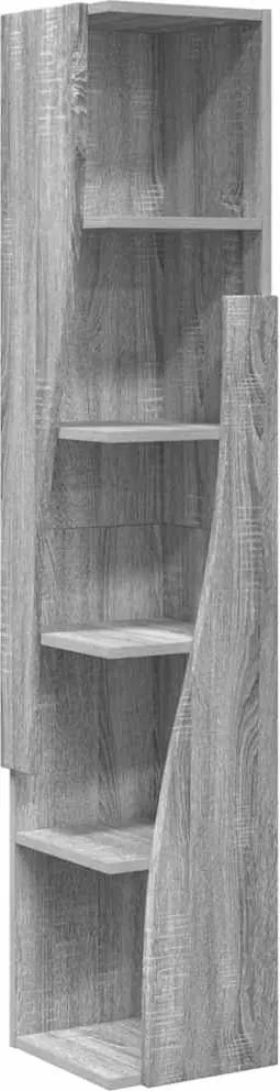 vidaXL Dulap de colț Gri Sonoma 27,5x27x140cm Lemn compozit