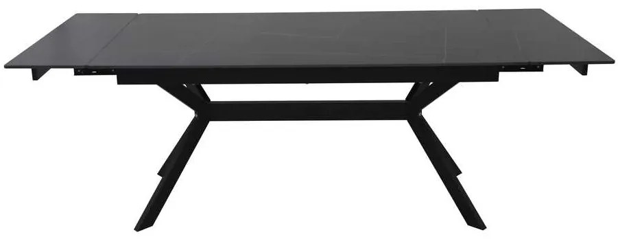 Masă de bucătărie Lumiere 180 x 90 cm, negru
