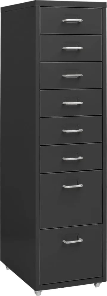 vidaXL Fișet mobil, antracit, 28x41x109 cm, metal